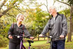 Senior couple in the park