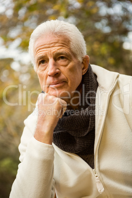 Senior man in the park