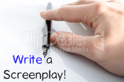 Write a screenplay text concept