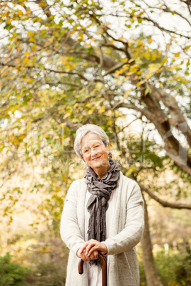 Senior woman in the park