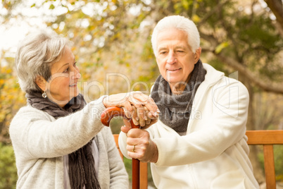 Senior couple in the park