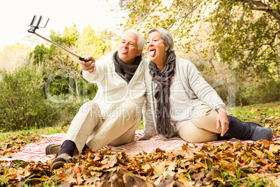 Senior couple in the park