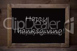 Chalkboard With Happy Thanksgiving