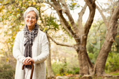 Senior woman in the park