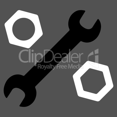 Wrench And Nuts Icon