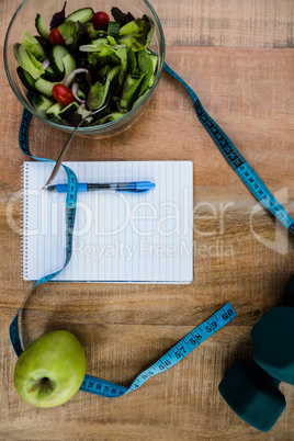 Overhead of healthy persons desk