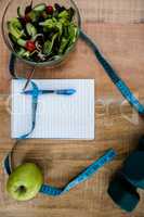 Overhead of healthy persons desk