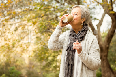 Senior woman in the park