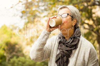 Senior woman in the park