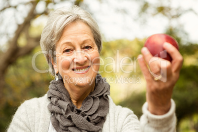 Senior woman in the park