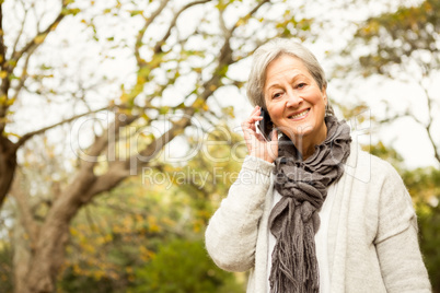 Senior woman in the park