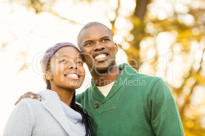 Portrait of a lovely smiling young couple