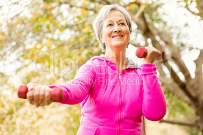 Senior woman in the park