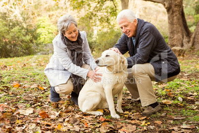 Senior couple in the park