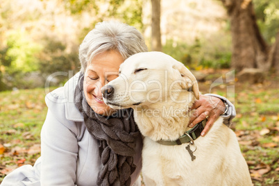 Senior woman in the park