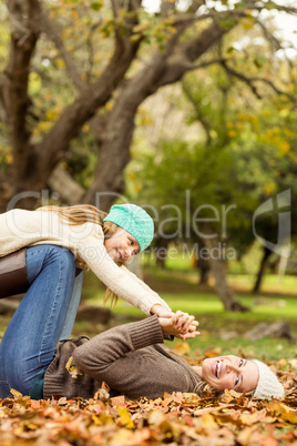 Young mother with her daughter