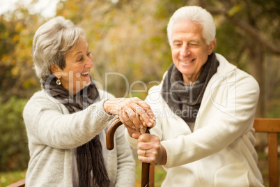 Senior couple in the park