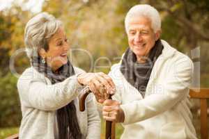 Senior couple in the park