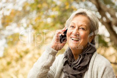 Senior woman in the park