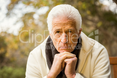 Senior man in the park