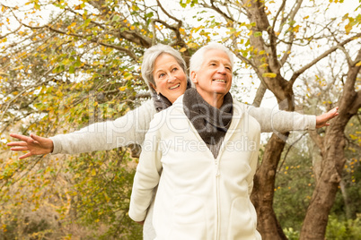 Senior couple in the park