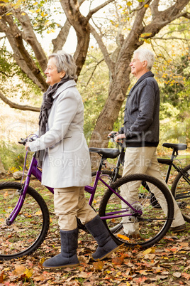 Senior couple in the park