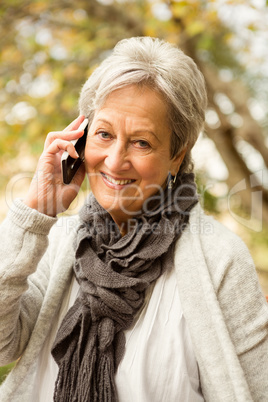 Senior woman in the park