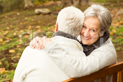 Senior couple in the park