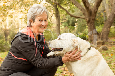 Senior woman in the park