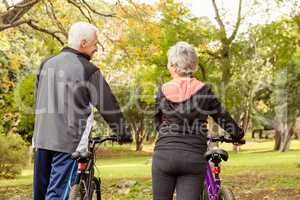 Senior couple in the park