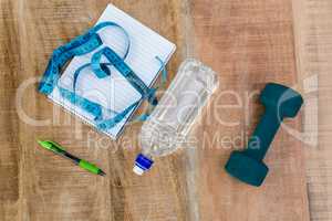 Overhead of healthy persons desk