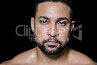 Portrait of a muscular man