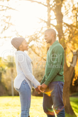 Portrait of a lovely smiling young couple