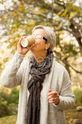 Senior woman in the park