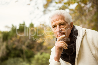 Senior man in the park