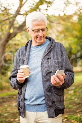 Senior man in the park