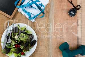 Overhead of healthy persons desk