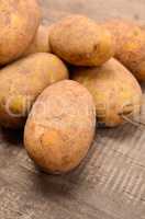 Fresh raw potatoes