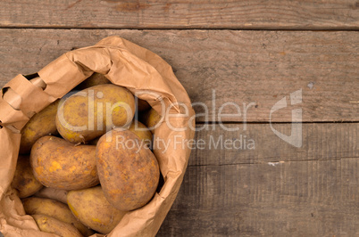 Raw potatoes