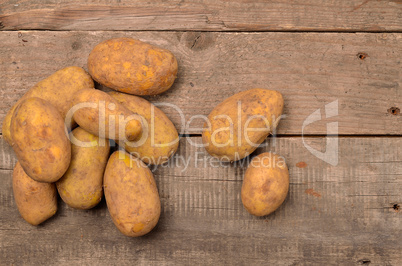 Fresh organic potatoes