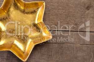 Golden star shaped bowl