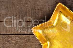 Golden star shaped bowl