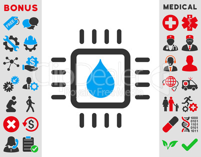 Drop Analysis Chip Icon