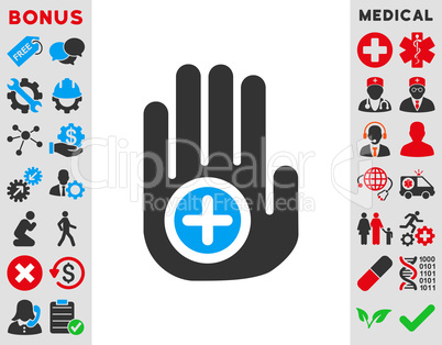 Hand Medical Marker Icon