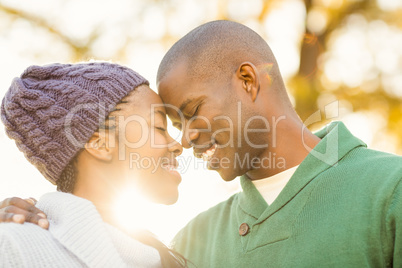 Portrait of a lovely smiling young couple