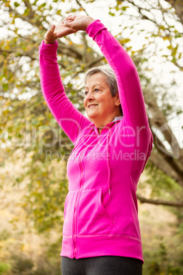 Senior woman in the park