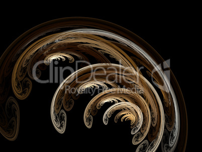Digital Fractal on Black Digital Fractal on Black
