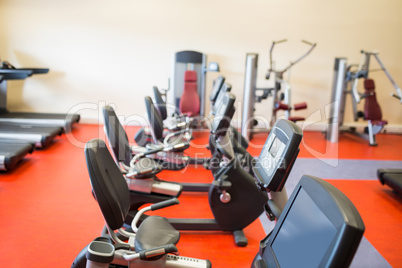 Selection of different exercise machines