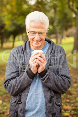 Senior man in the park