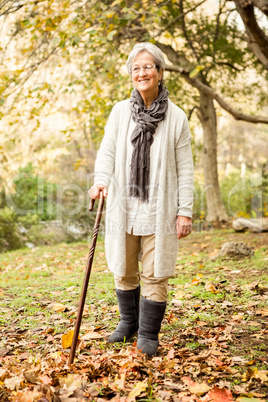 Senior woman in the park